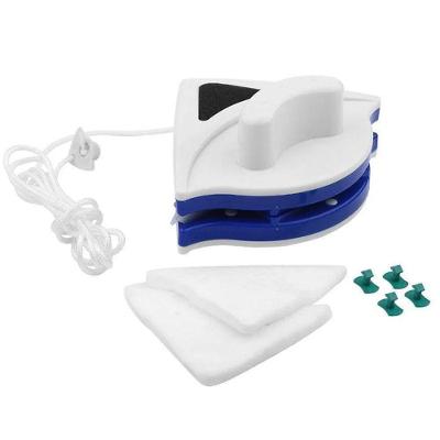 Limpador De Vidros Magnetico Para Janelas Vidraças Facil O Uso Branco