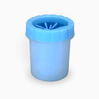 Limpador De Patas Para Pets – Higiene E Conforto Para Cães E Gatos Portátil Azul