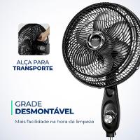Ventilador Coluna Mondial - Turbo 06 Pás - Vt-30c-nb Vent 30cm Vt-30c-nb 127v/60hz Turbo Coluna - 3