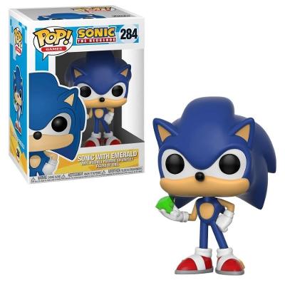 Boneco Funko Pop! Sonic The Hedgehog - Sonic Com Esmeralda