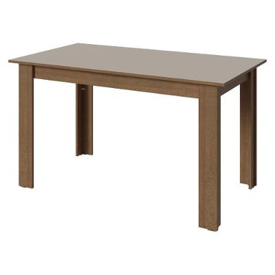 Mesa De Jantar Retangular Tampo De Madeira Rustic/crema 5231 Madesa Rustic/crema