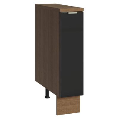 Balcão Porta-temperos 20 Cm 1 Porta Rustic/preto Lux Madesa Rustic/preto