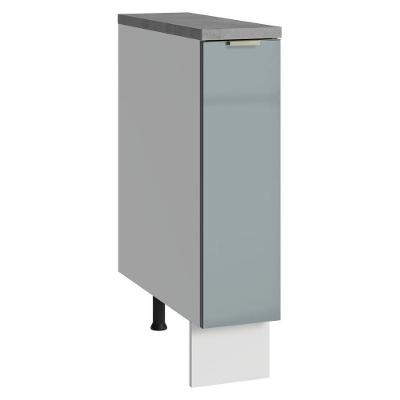 Balcão Porta-temperos 20 Cm 1 Porta Branco/cinza Lux Madesa Branco/cinza