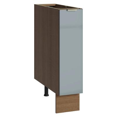 Balcão Porta-temperos 20 Cm 1 Porta (sem Tampo) Rustic/cinza Lux Madesa Rustic/cinza