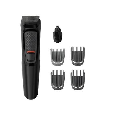 Aparador De Pelos Philips Multigroom MG37125 Sem Fio Com 6 Acessórios E Autonomia De 60 Minutos Preto Bivolt