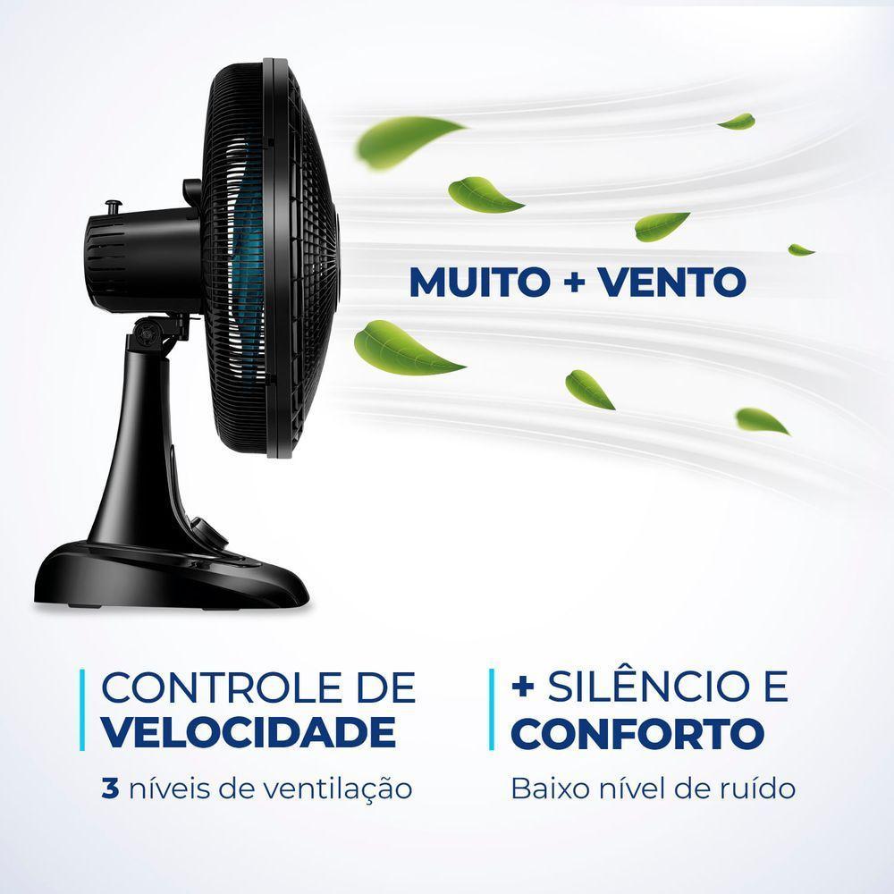 Ventilador De Mesa Mondial - 06 Pás - Vsp-40-ap Vent 40cm Vsp-40-ap 220v/60hz Super Power - 6