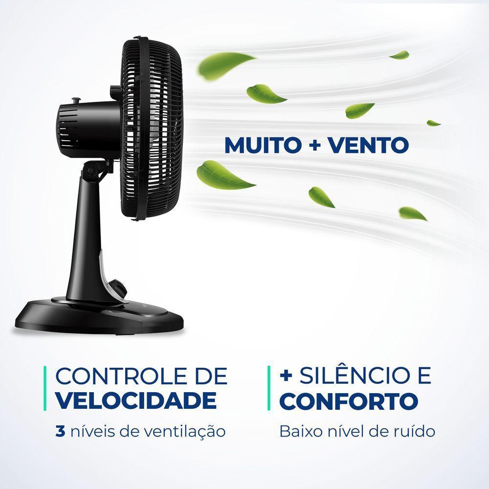 Ventilador De Mesa Mondial - Turbo 06 Pás - Vt-30-nb Vent 30cm Vt-30-nb 220v/60hz Turbo - 5