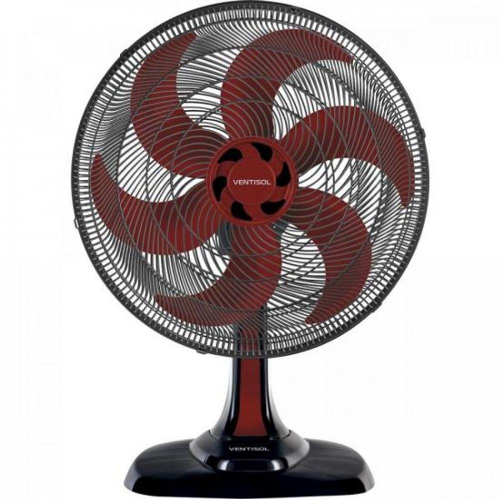 Ventilador De Mesa 50 Cm 127v Turbo6 Vermelho Ventisol - 1