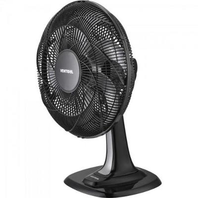Ventilador De Mesa 30 Cm Com 6 Pas 127V Turbo 6 Preto/Cinza Ventisol