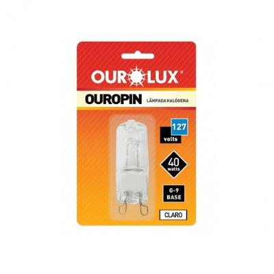 Lâmpada Hálogena Halopin 40w 127v G9 Ourolux