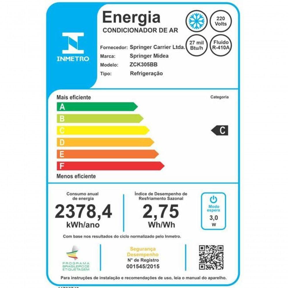 Ar Condicionado De Janela Springer Midea 27.000 Btus Frio Mecânico 220v - 2