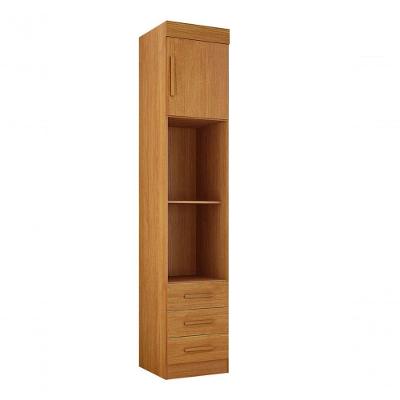 Modulado Mesa De Cabeceira 3 Gavetas - Orion-cinamomo - Leifer Móveis