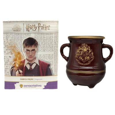 Caneca 3d Caldeirão Marrom Hogwarts Zona Criativa 350ml