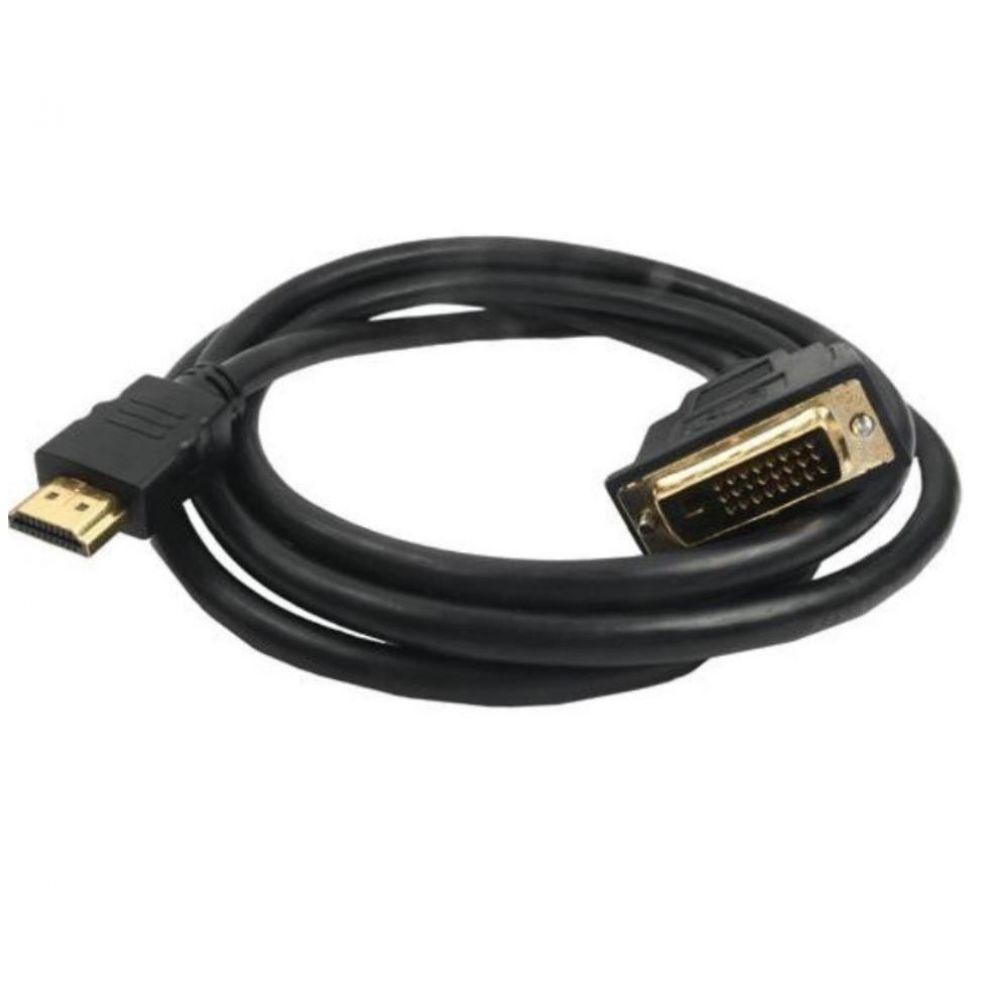 Cabo Conversor Hdmi Macho para Dvi I Macho com Filtro - 1.8 Mts - 1