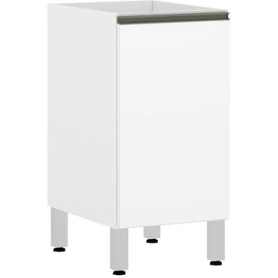 Balcão Cozinha 35 Cm Sem Tampo 1 Porta Branco Polar Pérola Luciane Móveis