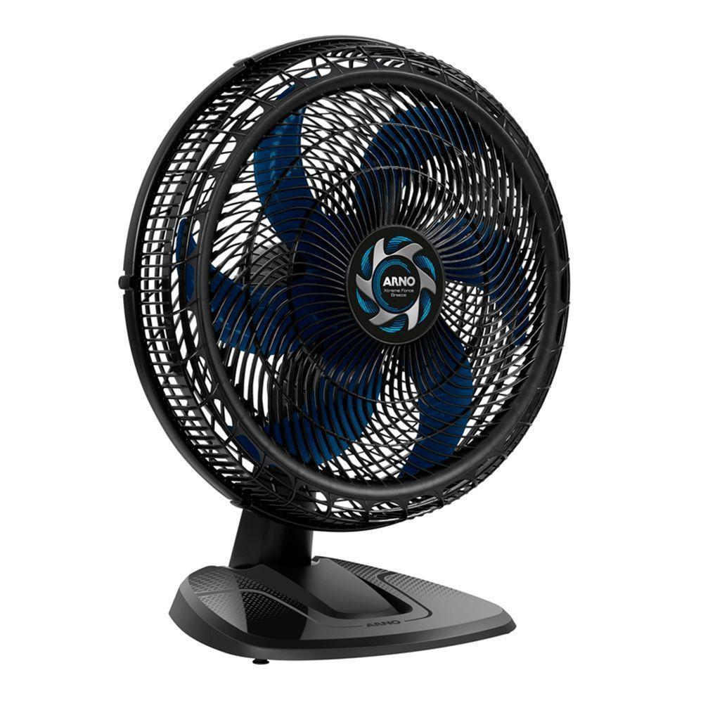 Ventilador De Mesa Arno 50cm Vb50 Xtreme Force Breezer Preto Com Azul 127v - 2