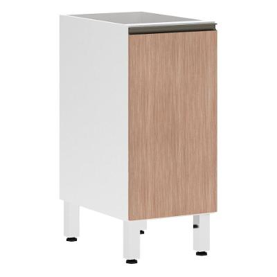 Balcão Cozinha 35 Cm Sem Tampo 1 Porta Cumaru Pérola Luciane Móveis