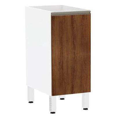 Balcão Cozinha 35 Cm Sem Tampo 1 Porta Nogueira Pérola Luciane Móveis