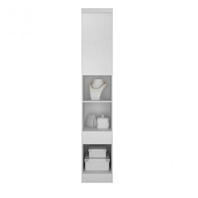 Modulado Mesa De Cabeceira 1 Gaveta 1 Porta - Rizon-branco - Móveis Novo Horizonte