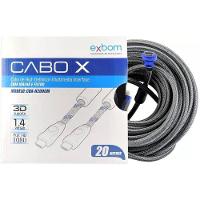 Cabo Hdmi 1.4 3d 1080p Full Hd com Filtro Tv Lcd Plasma Ps3 - 20 Mts - 3