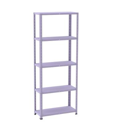 Estante De Estrutura Metálica Com 5 Prateleiras 175cm(a)92acm(l)40cm(p) Com Reforço Lilas