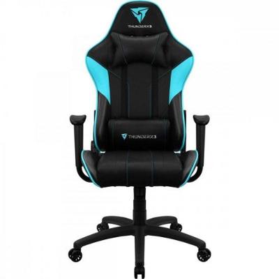 Cadeira Gamer EC3 com Revestimento em Poliuretano, Tecnologia Air Tech e Rotação 360 Graus Ciano