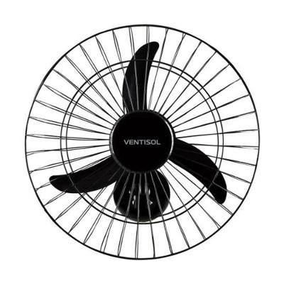 Ventilador de Parede Ventisol 130W Hélice 44cm Preto New 220V
