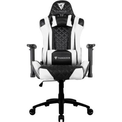 Cadeira Gamer TGC12 Thunderx3 em Poliuretano com Encosto Reclinável e Almofadas Cervical e Lombar