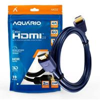 Cabo Hdmi Aquário 2.0 4k 3d 19 Pinos - 2 Metros 4k02 - 1