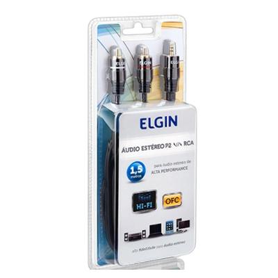 Cabo P2 Elgin 1,5M: Som Estéreo