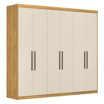 Guarda Roupa Casal Venice 62780 Cinamon Touch Off White - Demóbile