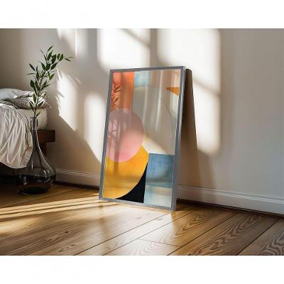 Quadro Decorativo Calor Sutil Retangular 60X90 Moldura Caixa Preto