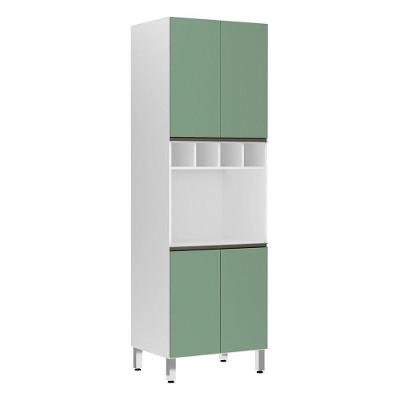 Torre Perola 70 Cm Com Nicho Microondas 4 Portas Mais 1 Nicho Luciane