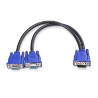 Cabo Vga em Y para Monitor - 1 Vga (macho) X 2 Vga (fêmea) - 1
