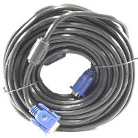 Cabo Vga Com Filtro Monitor Lcd Pc Tv Projetor 20 Metros - 1