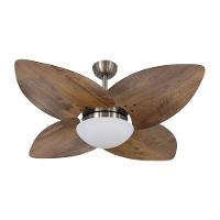 Ventilador De Teto Kovalski Bronze 4 Pás Rádica Imbuia 127V - 1