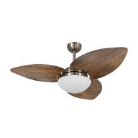 Ventilador De Teto Kovalski Bronze 3 Pás Rádica Imbuia 220V - 1