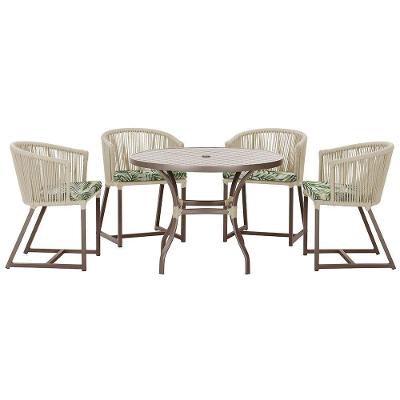 Mesa Com 4 Cadeiras E Noronha Estofado 5 Trama Original Rami