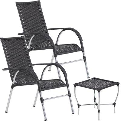Conjunto De Cadeiras E Mesa De Centro Área Trama Original Tabaco