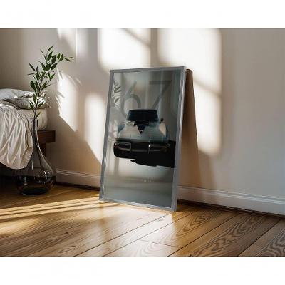 Quadro Decorativo Corvette Stingray 427 Retangular 50X70 Preto