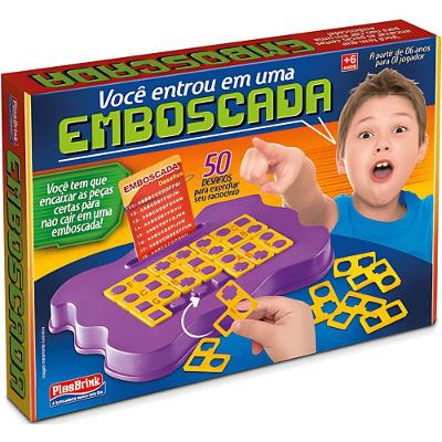 Jogo Educativo Emboscada Que Estimula Raciocínio Lógico e Desenvolvimento Psicomotor Plas Brink