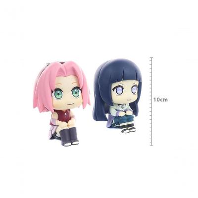 Figura de Coleção Megahouse Naruto - Haruno Sakura e Hyuga Hinata em PVC 10CM