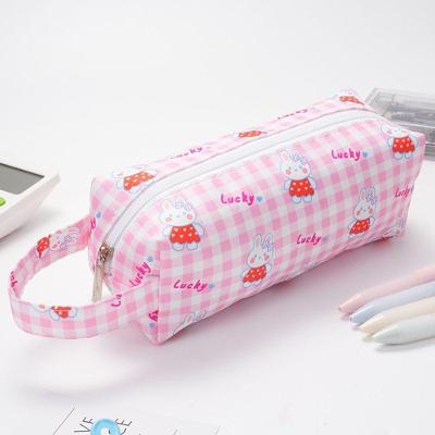 Estojo de Lápis Portátil OEM Cor Coelho com 2 Compartimentos e Alça 7 e 5 X 19 e 5 X 7 e 5 cm