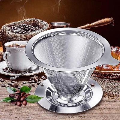 Filtro de Café Coador Inox 304 Grande Reutilizável em Aço Inoxidável 18-10
