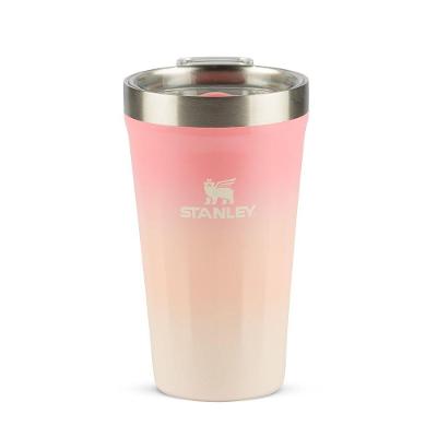 Copo Texturizado Com Tampa Stanley 473ml Pink Mesa Sunset Gloss
