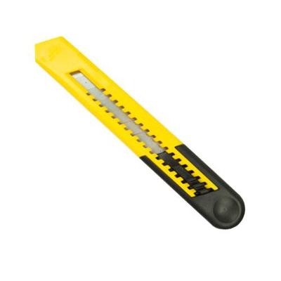 Estilete Grande Dtools Cabo Ergonômico Lâmina Afiada Amarelo e Preto Dtools