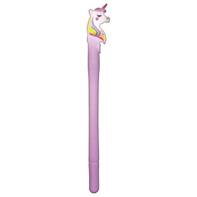 Caneta Gel Tilibra Gel Led Unicórnio com Tinta Gel e Luz LED Ponta 0,5MM Unidade Lilás