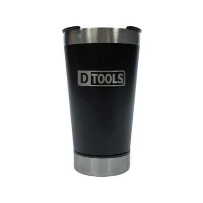 Copo Térmico Preto 591ml em Aço Inoxidável 18-8 com Isolamento a Vácuo Dtools