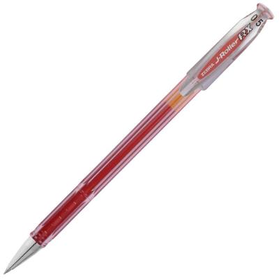 Caneta Gel Zebra J-Roller RX 0.5 Ponta Fina 0,5MM Escrita Suave 1 Unidade Vermelho