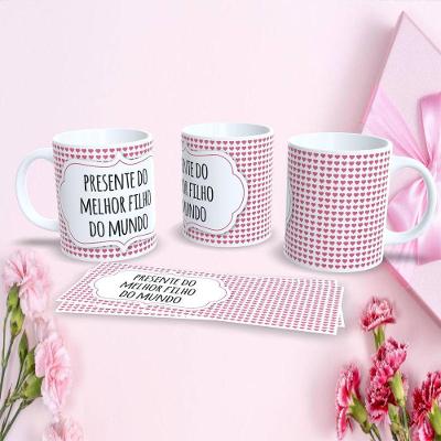 Caneca Porcelana 325ML Estampa 11 Personalizada Dia das Mães Presente Criativo Branco Outras Marcas